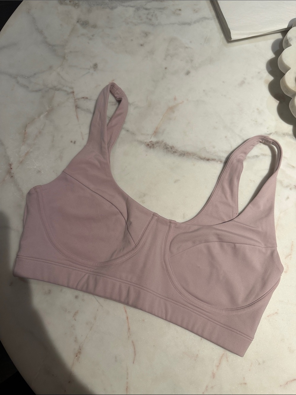 Spiritual Gangster Blush Pink Supportive Sports Bra